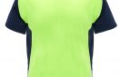 camiseta tecnica roly bugati verdefluor y negro