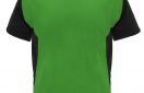 camiseta tecnica roly bugati verdehelecho y negro