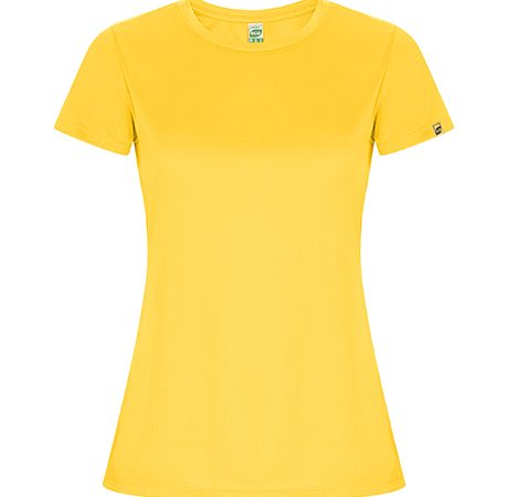 camiseta tecnica roly imola mujer amarillo