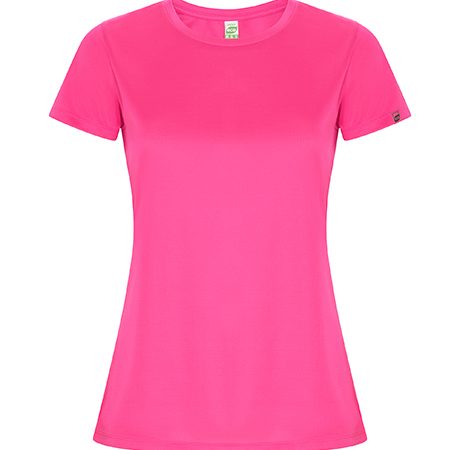 camiseta tecnica roly imola mujer roseton rosafluor